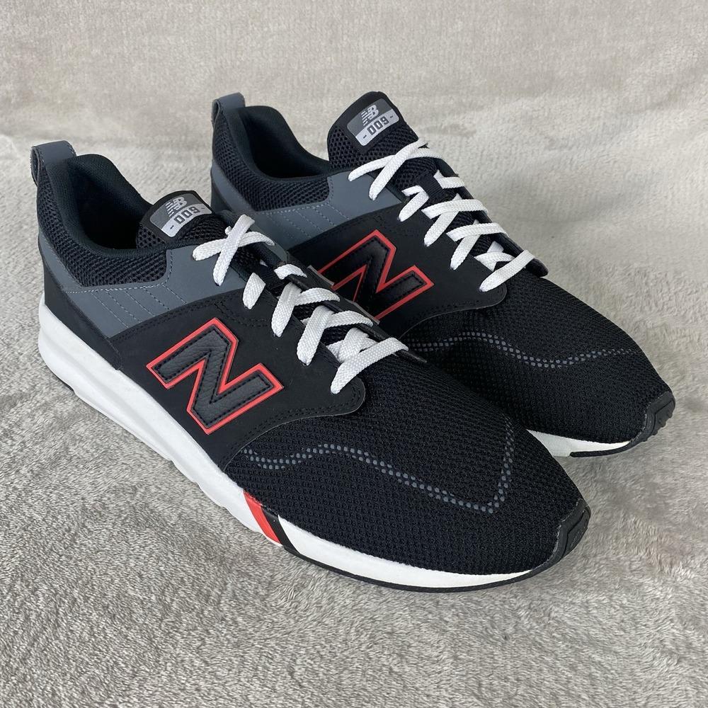 New Balance 009 Mens Sneakers Size 13 Black Red Casual Retro NEW